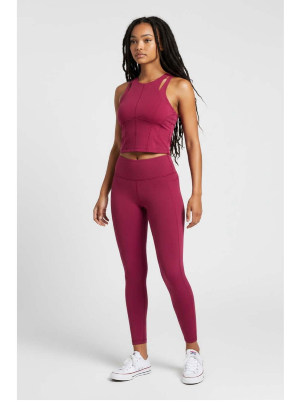 Women's Sweaty Betty Power Contour workout Top Size 8 Red